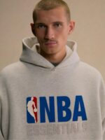 NBA Essentials Hoodie Grey - Image 2